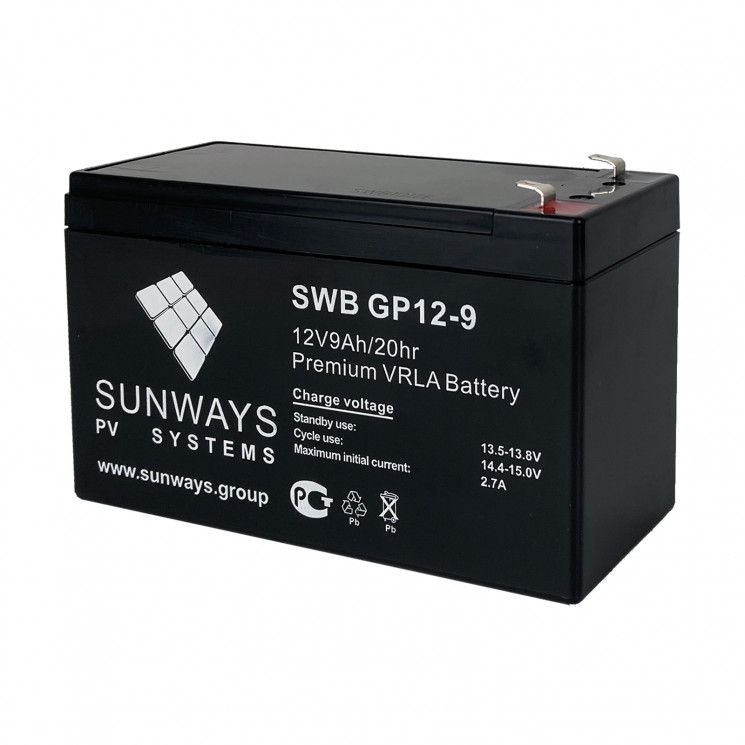 Аккумуляторная батарея SUNWAYS GP 12-9 купить в Москве