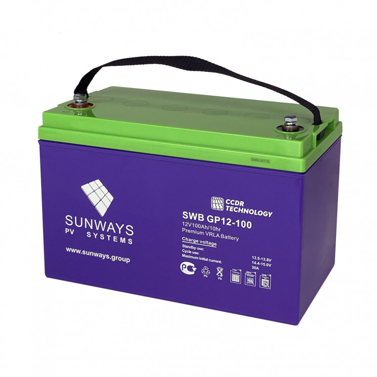 Аккумуляторная батарея SUNWAYS GP 12-100 купить в Москве