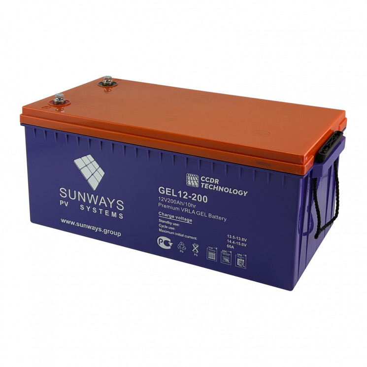 Аккумуляторная батарея SUNWAYS GEL 12-200 купить в Москве
